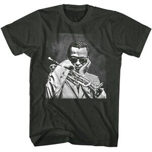 Miles Davis Round Midnight Jazz Album Trumpet Legend Graphic T-Shirt Music Tee17